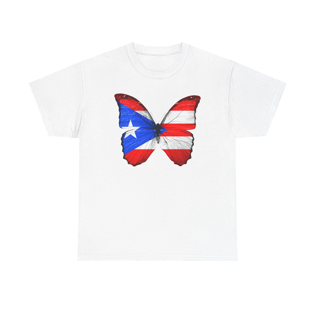 Women's Puerto Rico Flag Butterfly T-Shirt