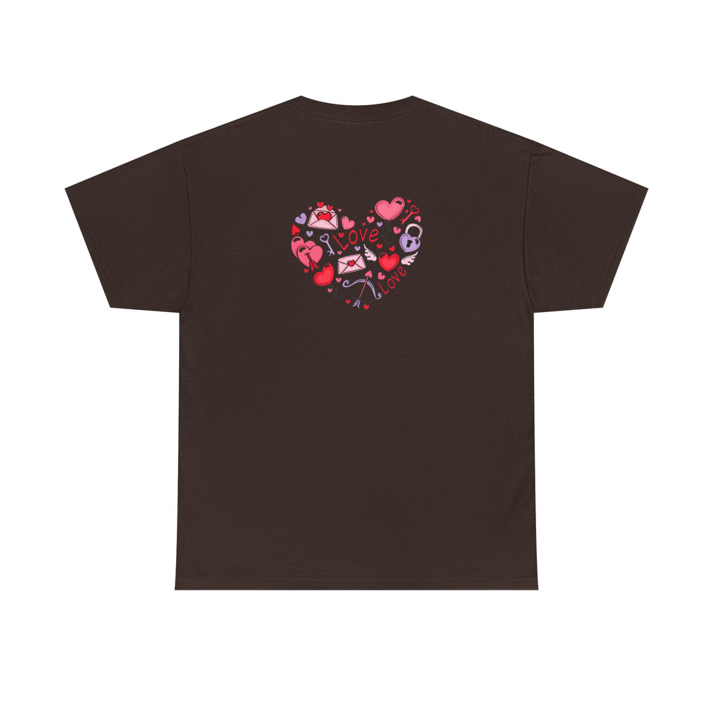 Valentine's Day Tee — "Happy Valentine's Day" Heart Design