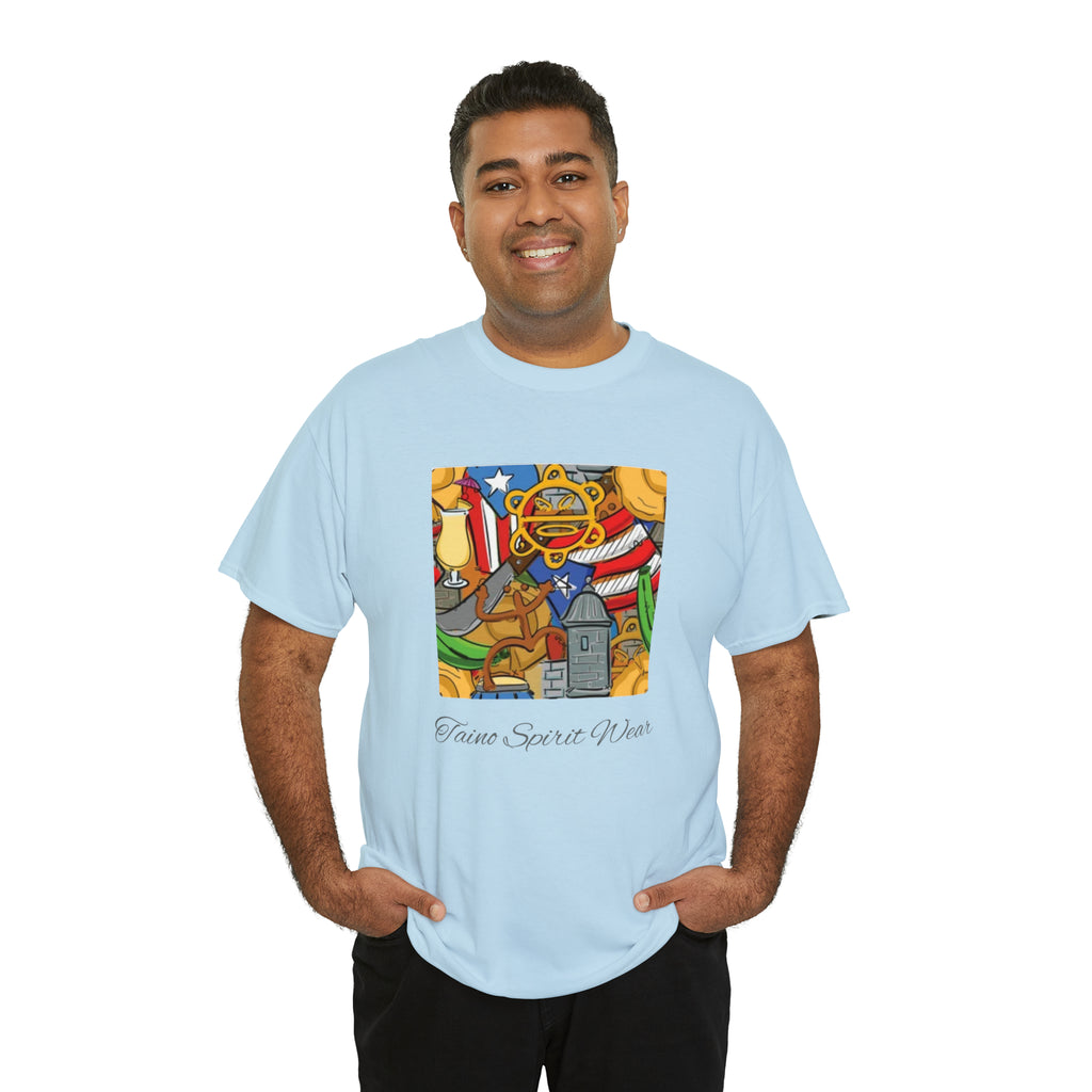 Puerto Rican Heritage Unisex Heavy Cotton Tee