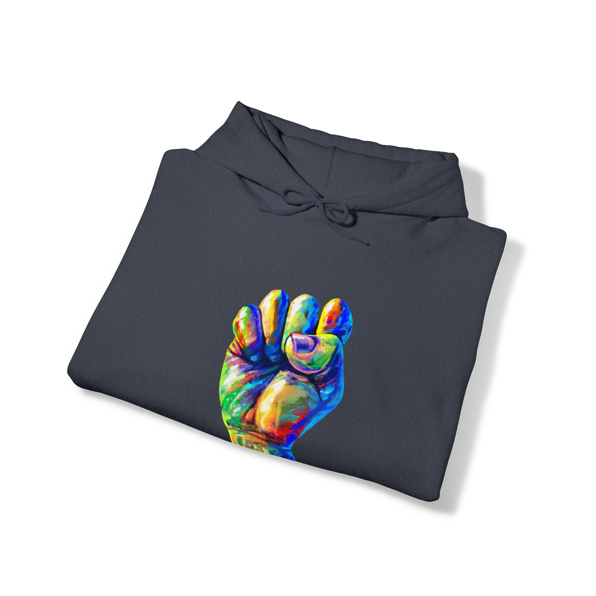 Power to The People Fist Unisex Heavy Blend™ Hooded Sweatshirt