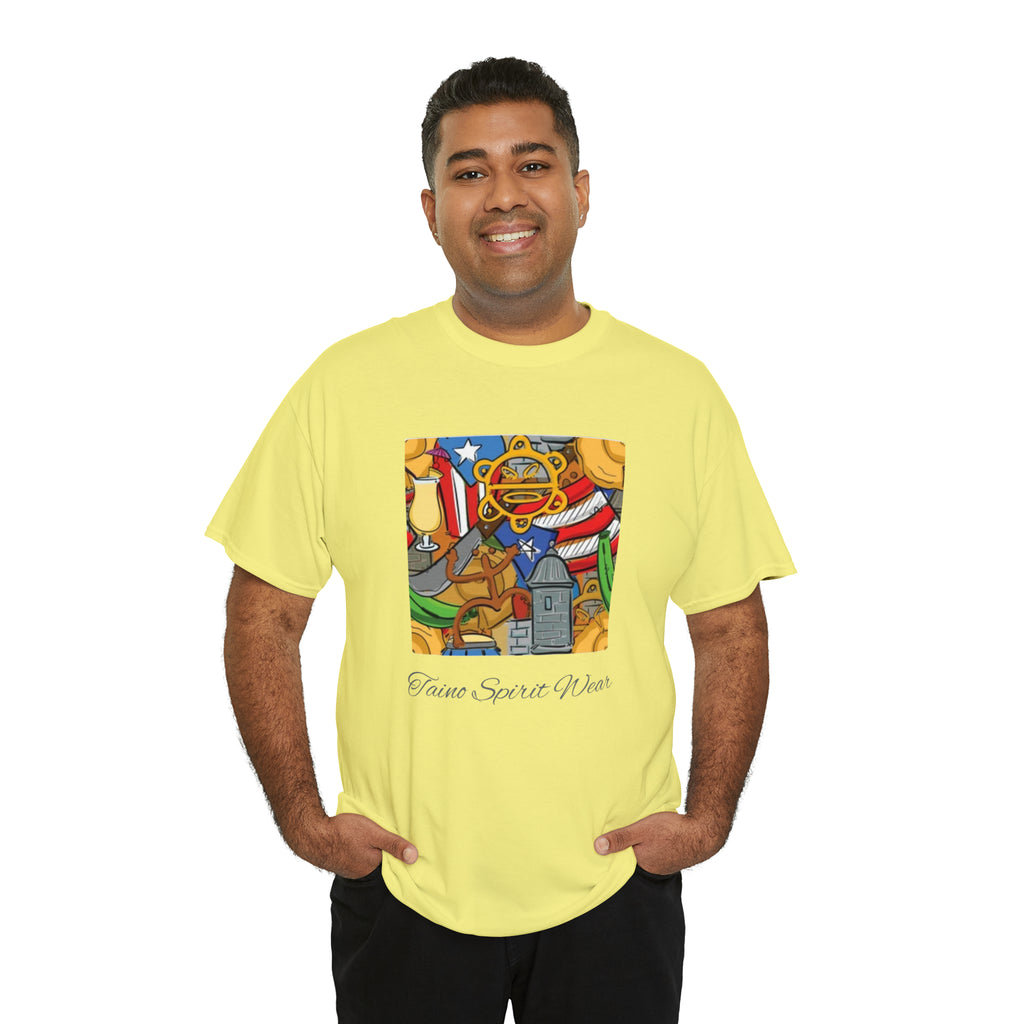 Puerto Rican Heritage Unisex Heavy Cotton Tee