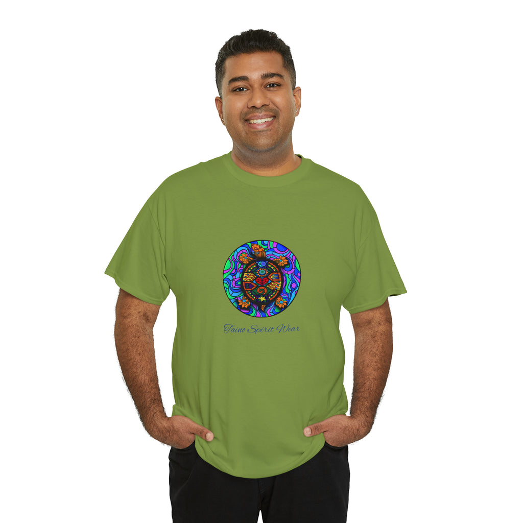 Taino-Inspired Turtle Unisex Heavy Cotton Tee