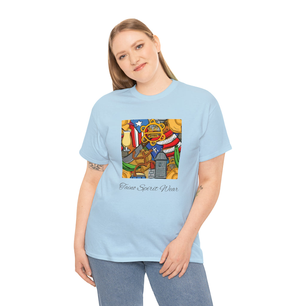 Puerto Rican Heritage Unisex Heavy Cotton Tee