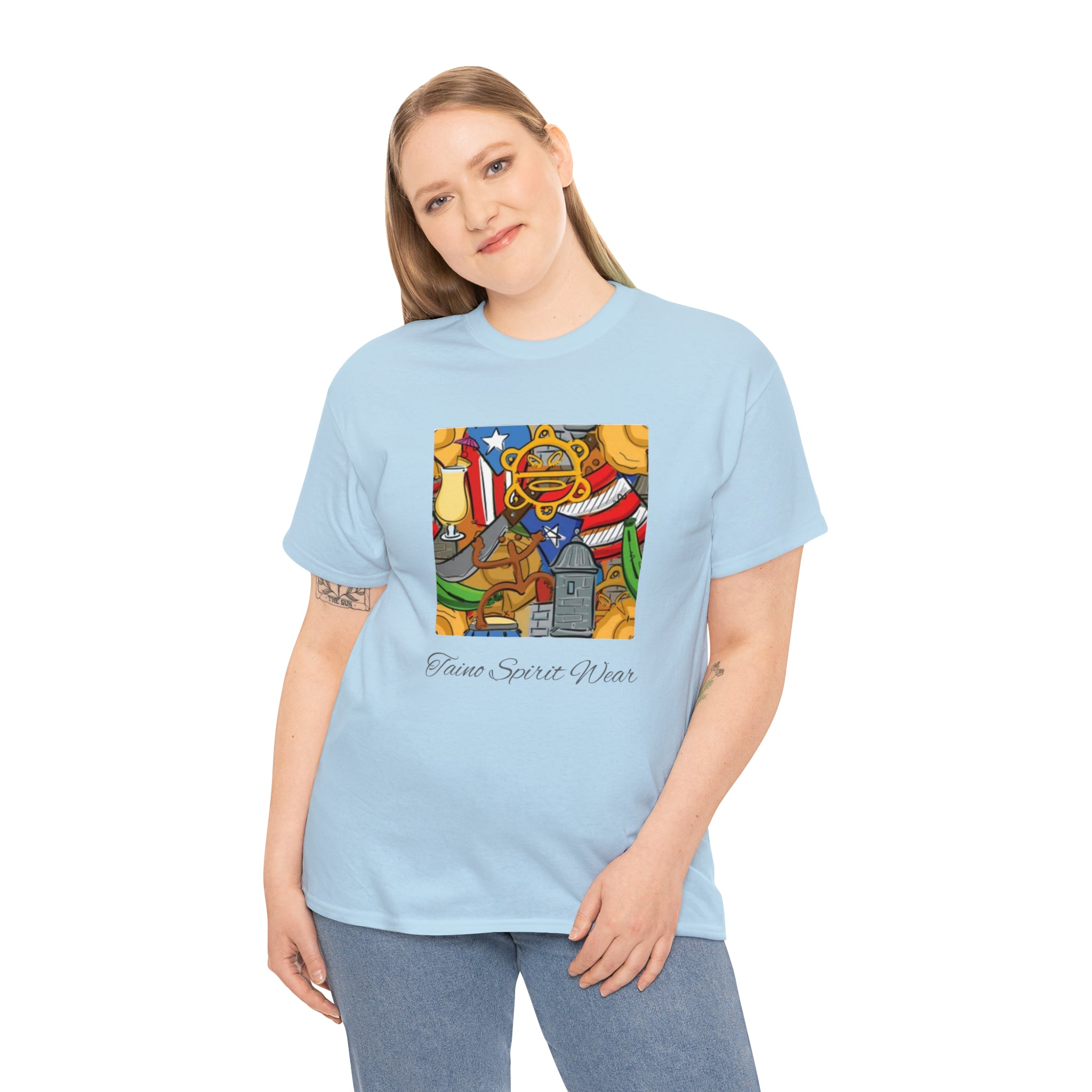 Puerto Rican Heritage Unisex Heavy Cotton Tee