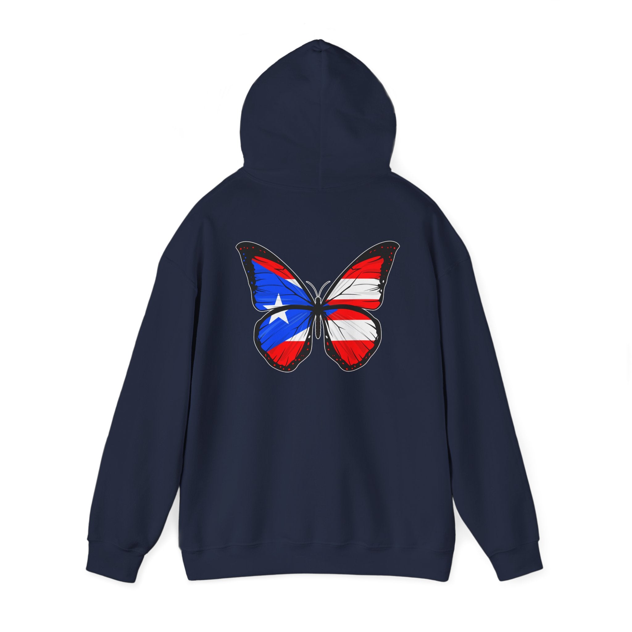Women's Puerto Rico Flag Butterfly Hoodie