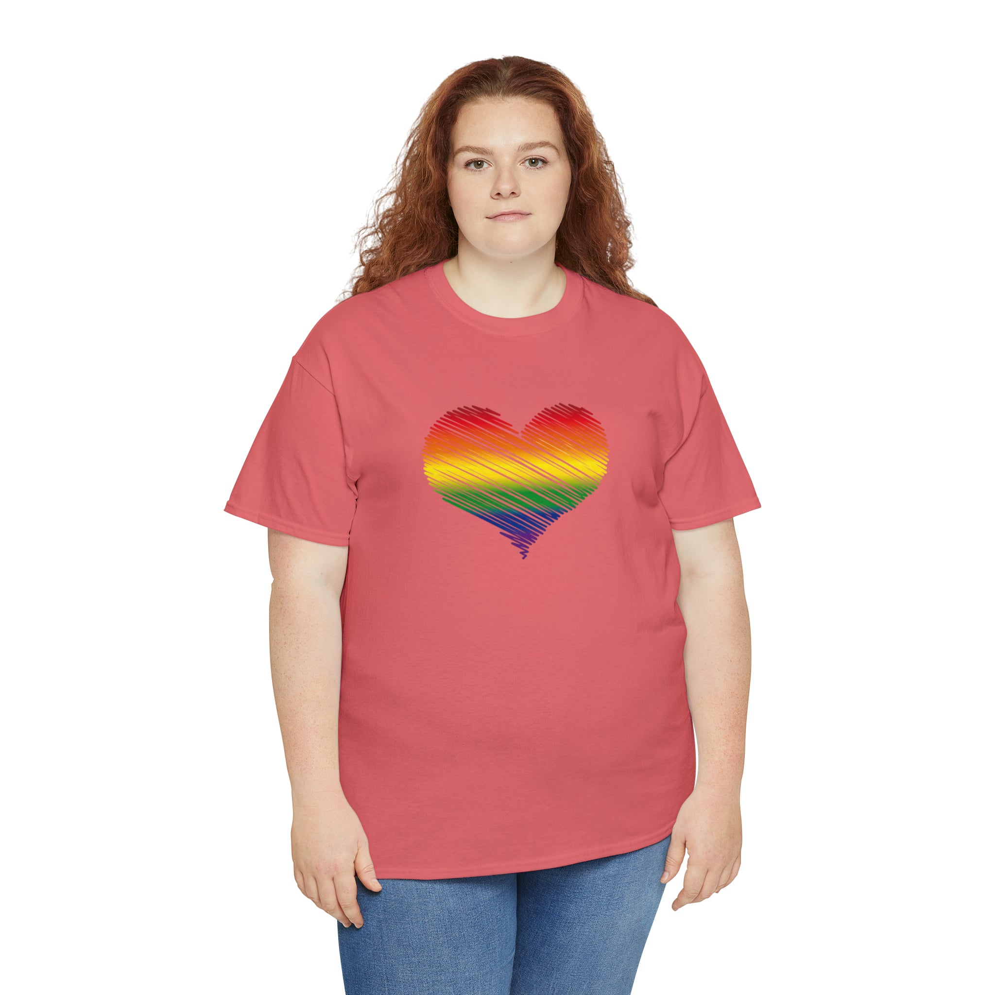Love is Love Heart Unisex Heavy Cotton Tee