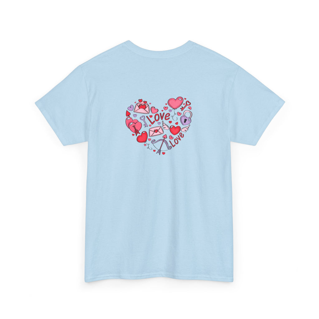Valentine's Day Tee — "Happy Valentine's Day" Heart Design