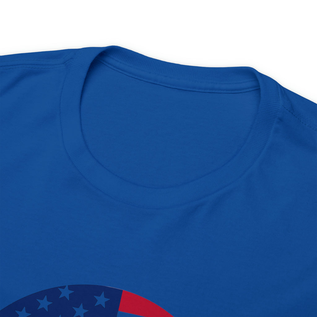 American Flag Globe Unisex Heavy Cotton Tee