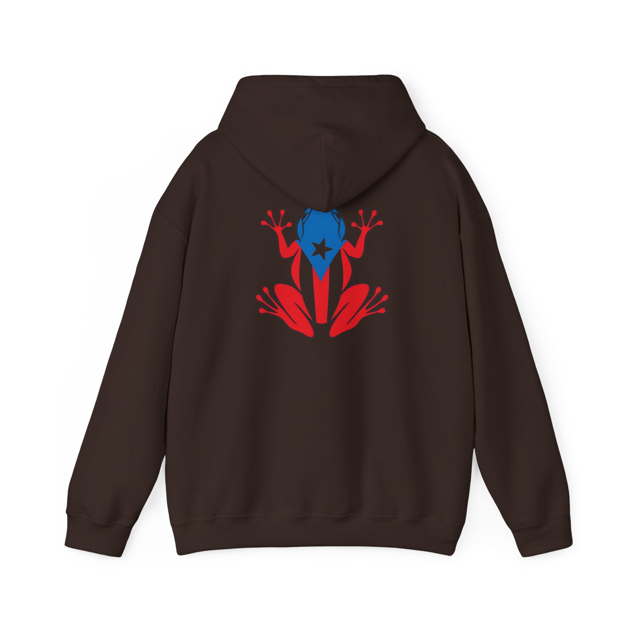 Puerto Rico Flag Heart & Frog Hoodie – Puerto Rican Pride Sweatshirt