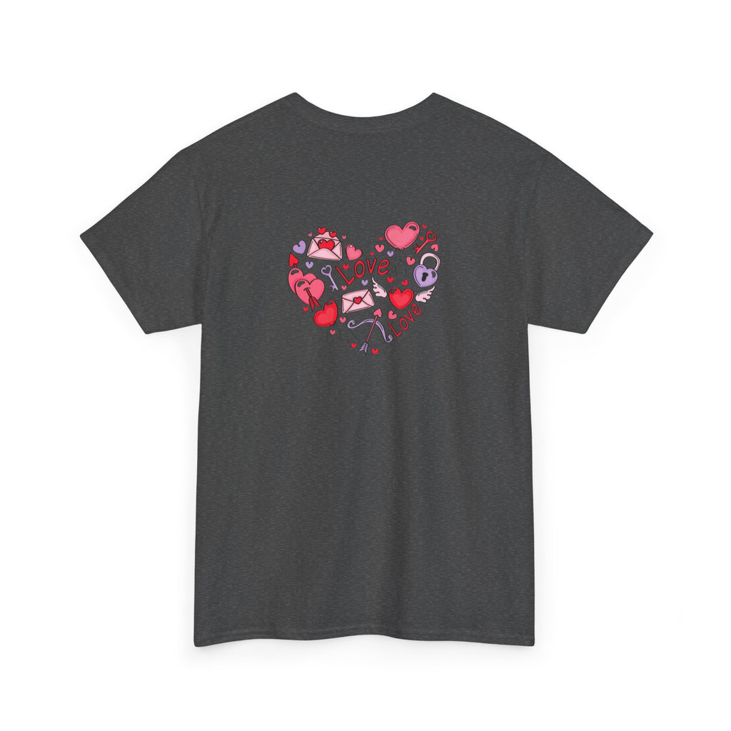 Valentine's Day Tee — "Happy Valentine's Day" Heart Design