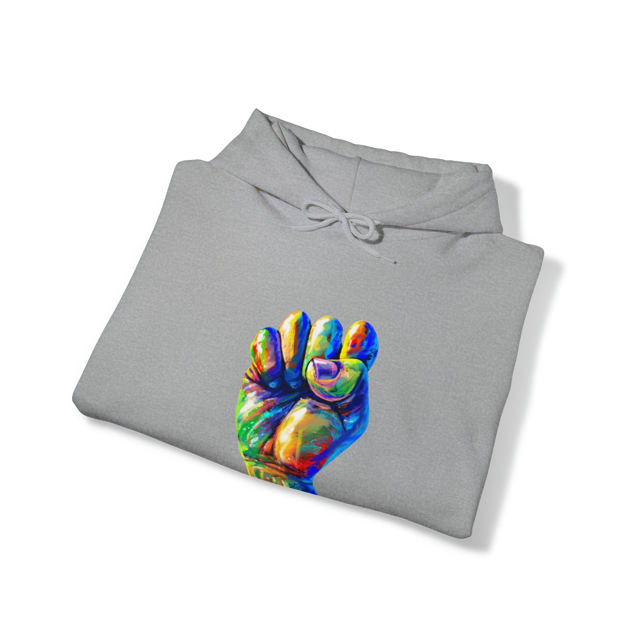 Power to The People Fist Unisex Heavy Blend™ Hooded Sweatshirt