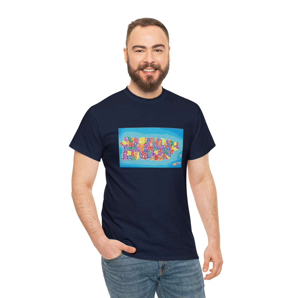 The Island of Puerto Rico Unisex Heavy Cotton Tee