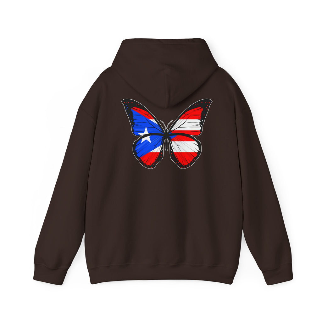 Women's Puerto Rico Flag Butterfly Hoodie