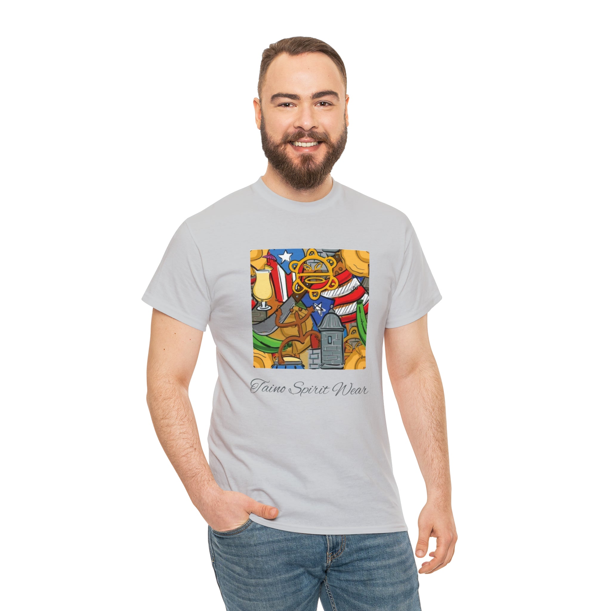 Puerto Rican Heritage Unisex Heavy Cotton Tee