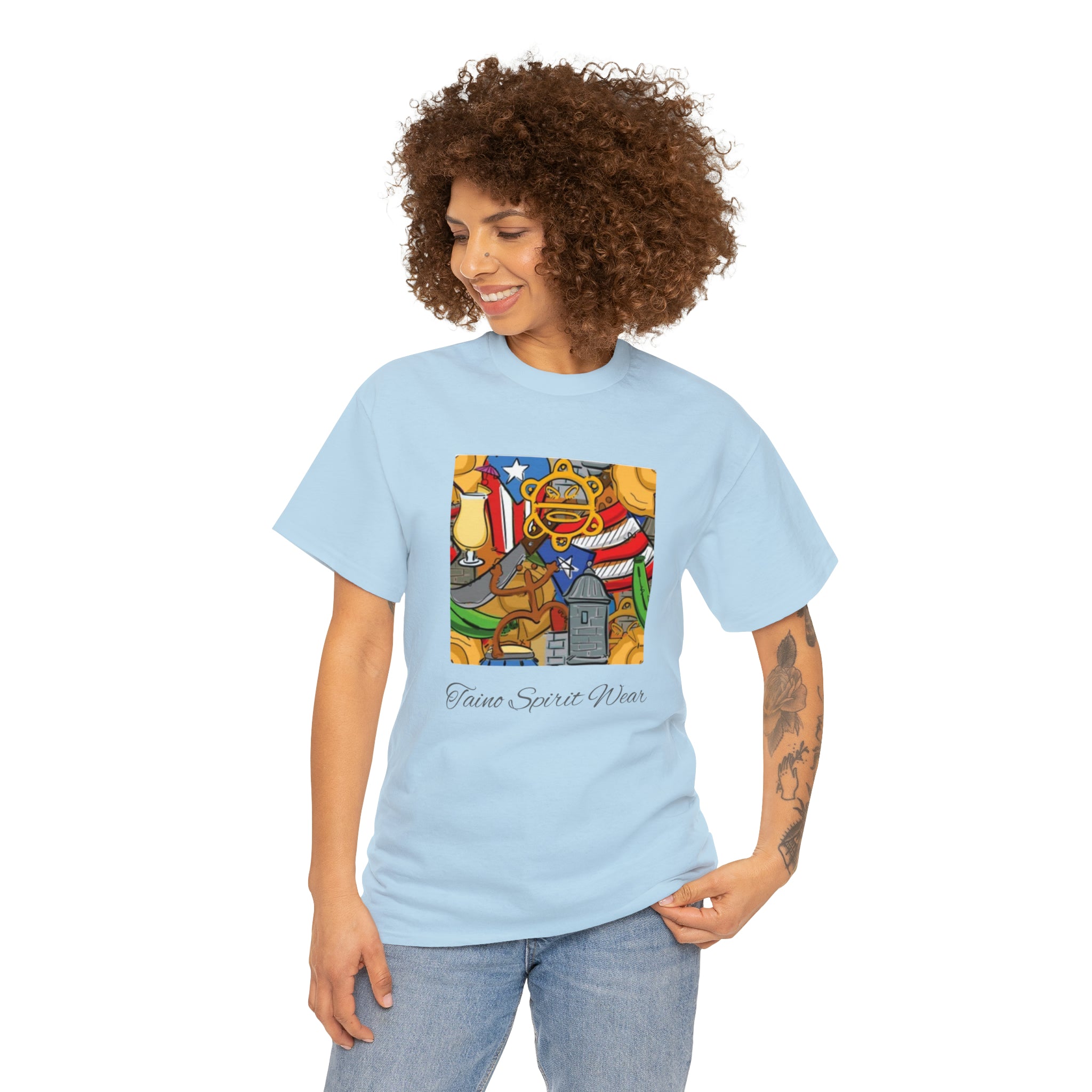 Puerto Rican Heritage Unisex Heavy Cotton Tee