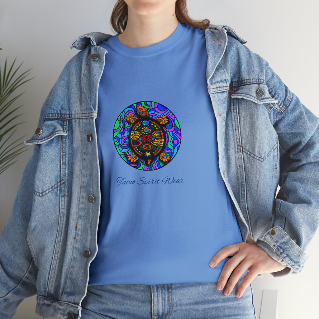 Taino-Inspired Turtle Unisex Heavy Cotton Tee