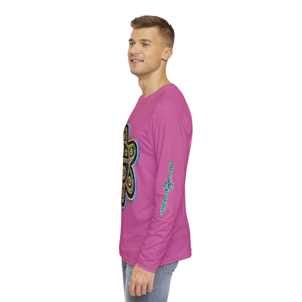 Taino Sun Men's Long Sleeve Shirt (AOP)