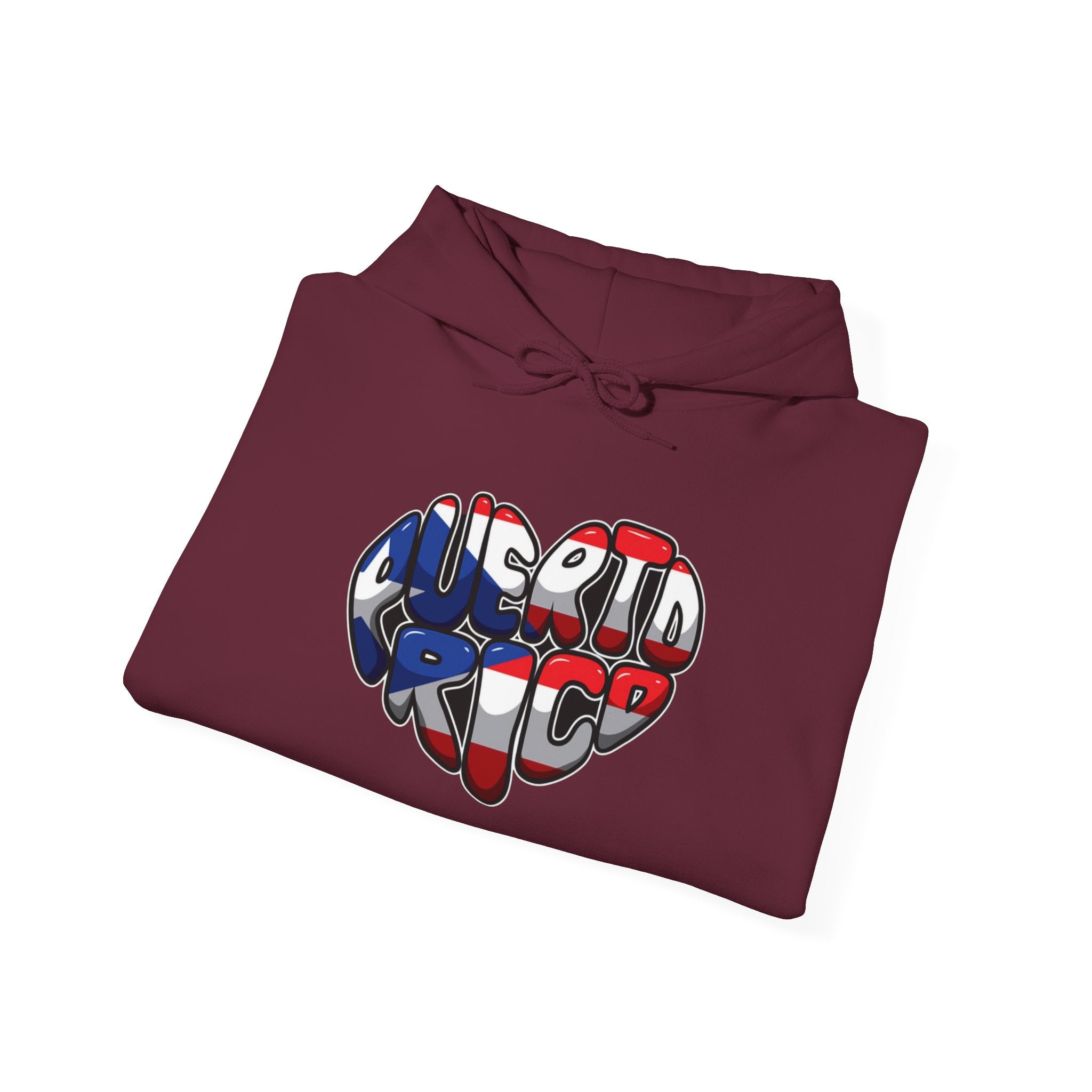 Puerto Rico Flag Heart & Frog Hoodie – Puerto Rican Pride Sweatshirt
