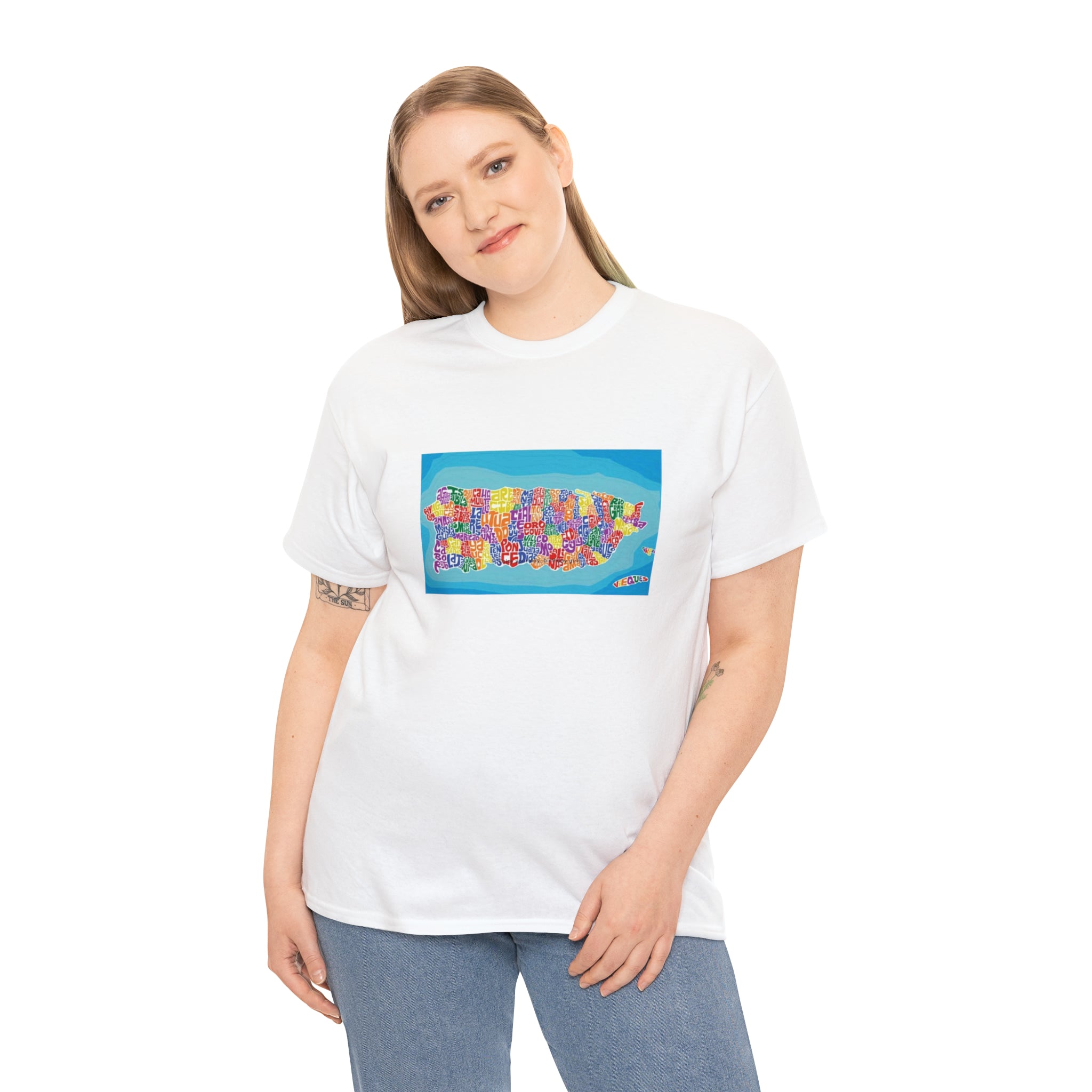 The Island of Puerto Rico Unisex Heavy Cotton Tee