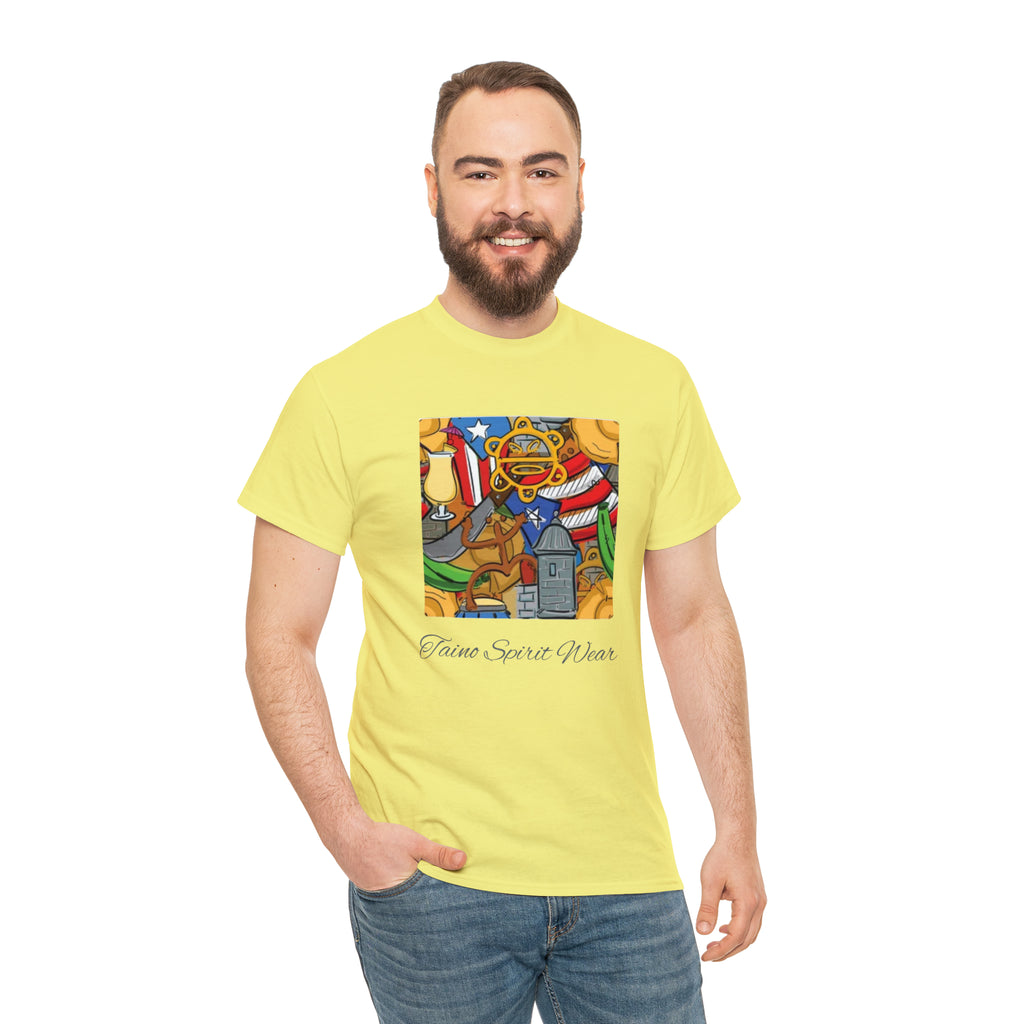 Puerto Rican Heritage Unisex Heavy Cotton Tee