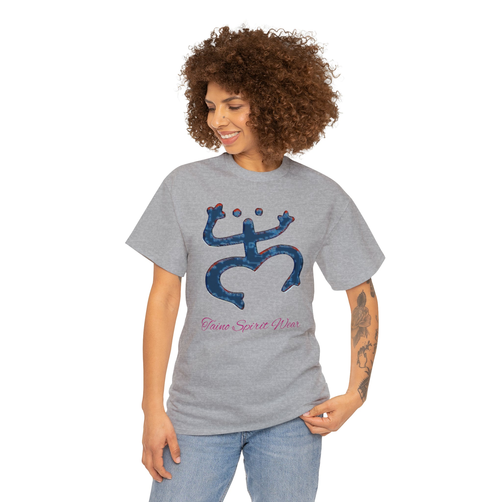 Taino Large Coqui Unisex Heavy Cotton Tee