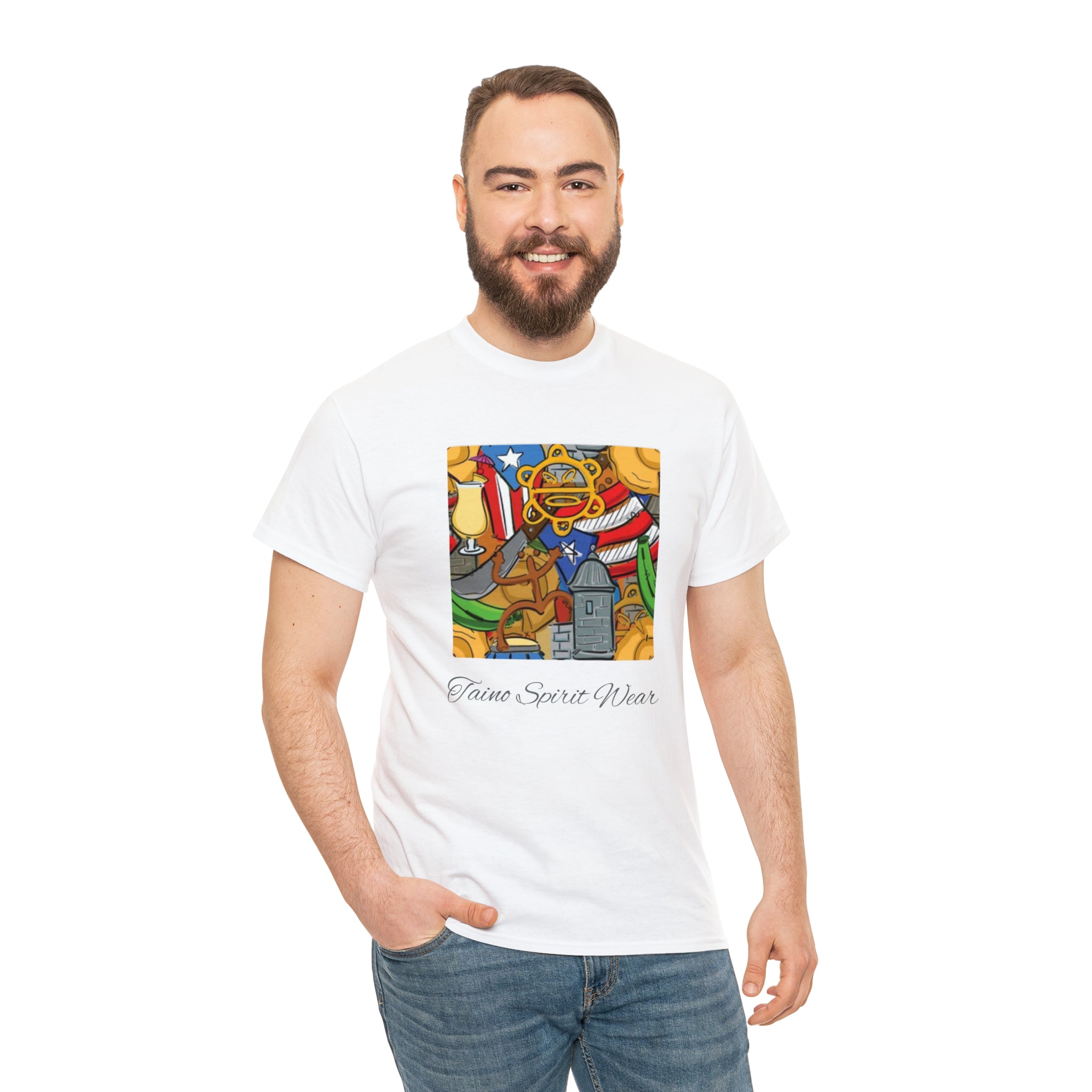 Puerto Rican Heritage Unisex Heavy Cotton Tee