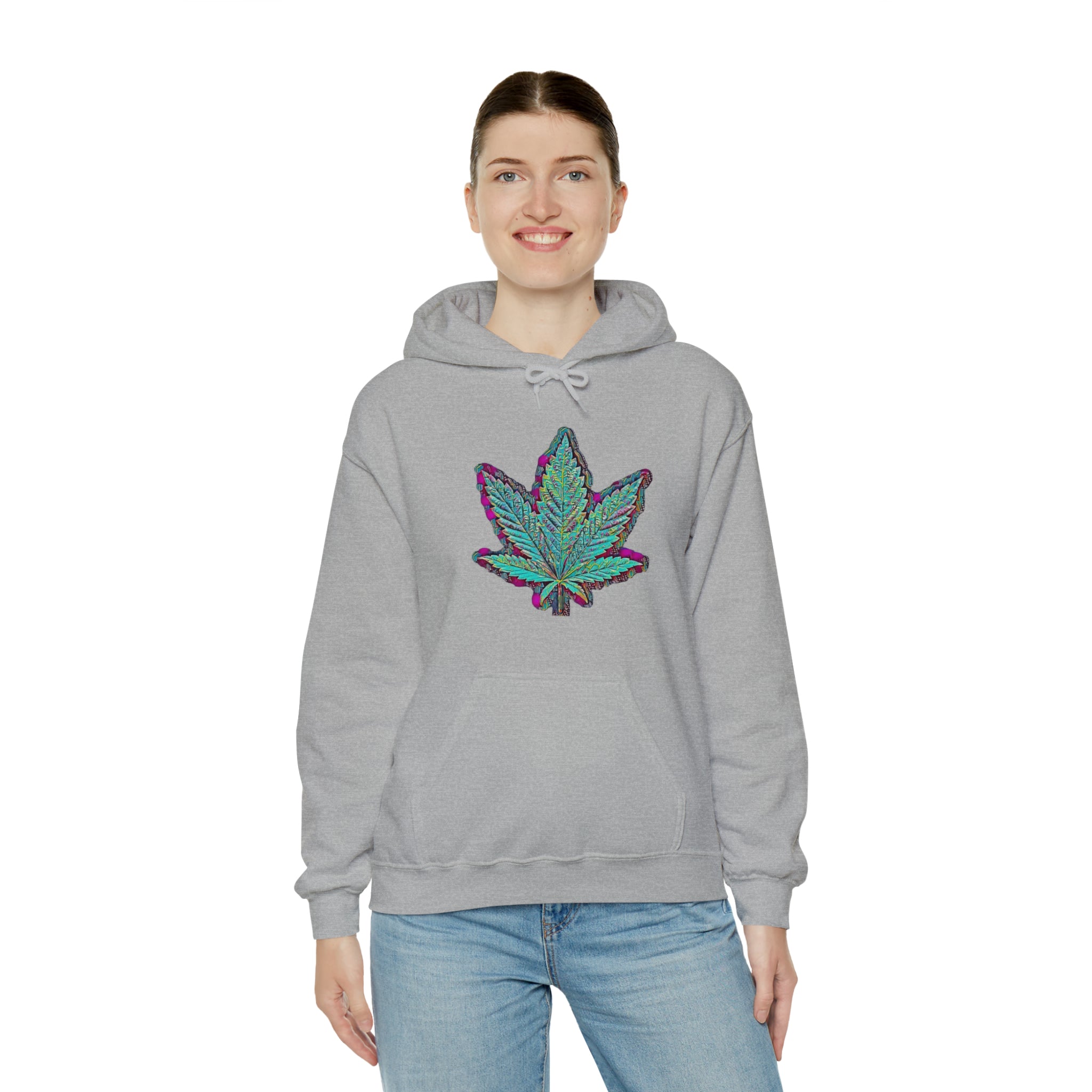 The Five Finger Leaf Unisex Heavy Blend™ Hooded Sweatshirt