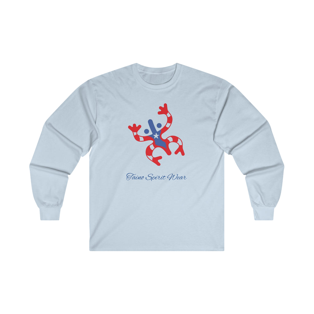 Taino Puerto Rican Flag Coqui Ultra Cotton Long Sleeve Tee