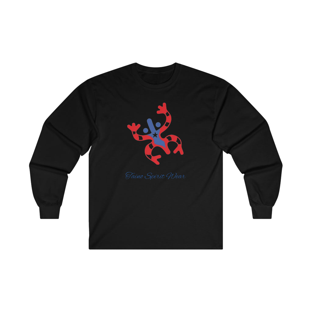 Taino Puerto Rican Flag Coqui Ultra Cotton Long Sleeve Tee