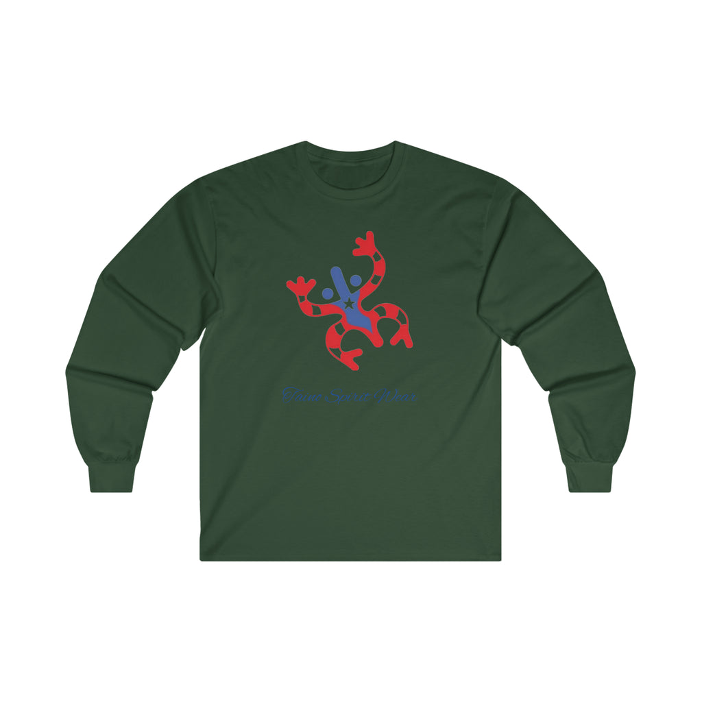 Taino Puerto Rican Flag Coqui Ultra Cotton Long Sleeve Tee