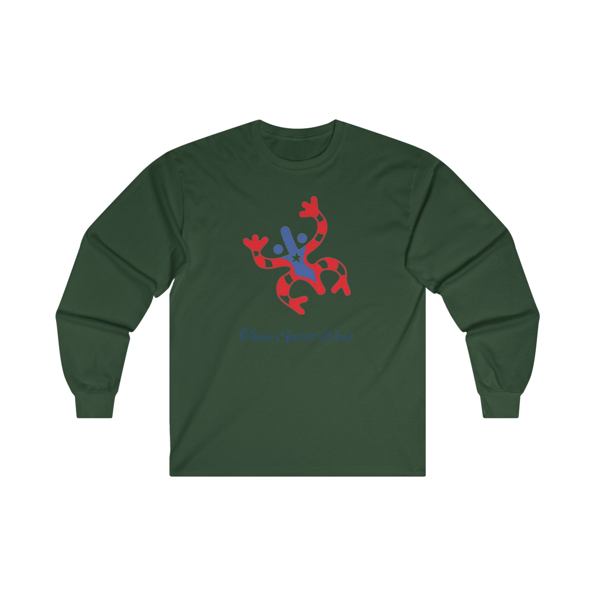 Taino Puerto Rican Flag Coqui Ultra Cotton Long Sleeve Tee