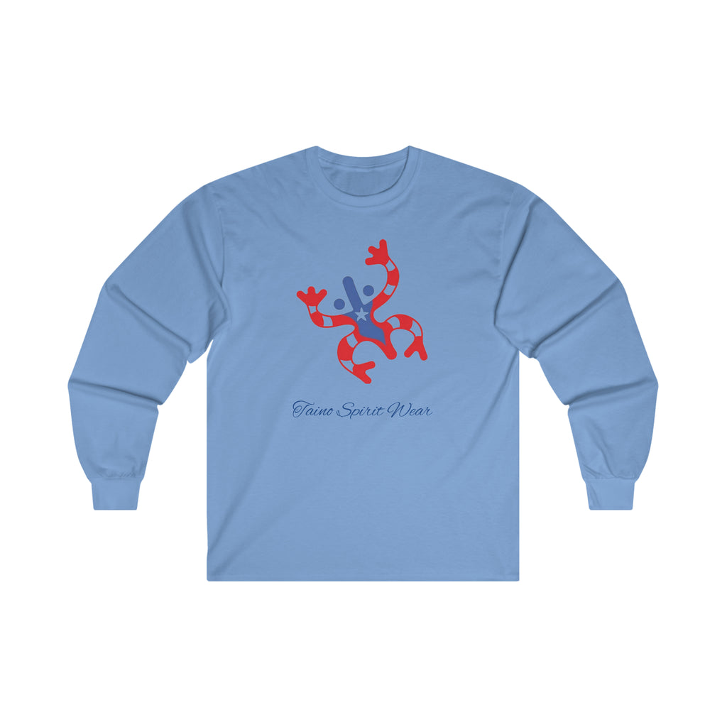 Taino Puerto Rican Flag Coqui Ultra Cotton Long Sleeve Tee