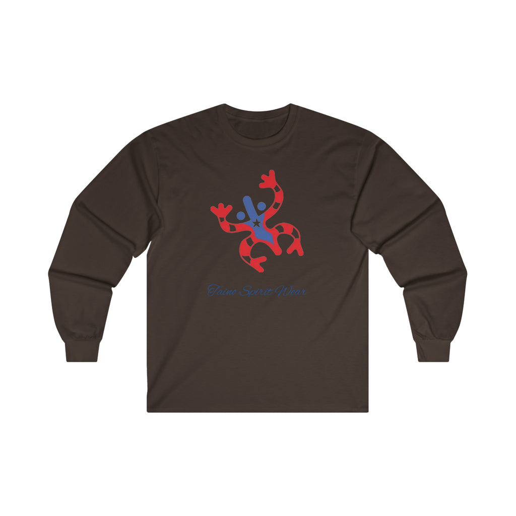 Taino Puerto Rican Flag Coqui Ultra Cotton Long Sleeve Tee