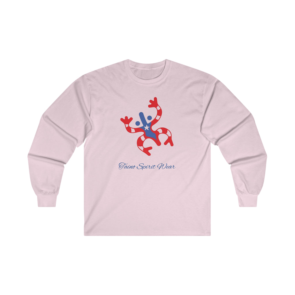 Taino Puerto Rican Flag Coqui Ultra Cotton Long Sleeve Tee