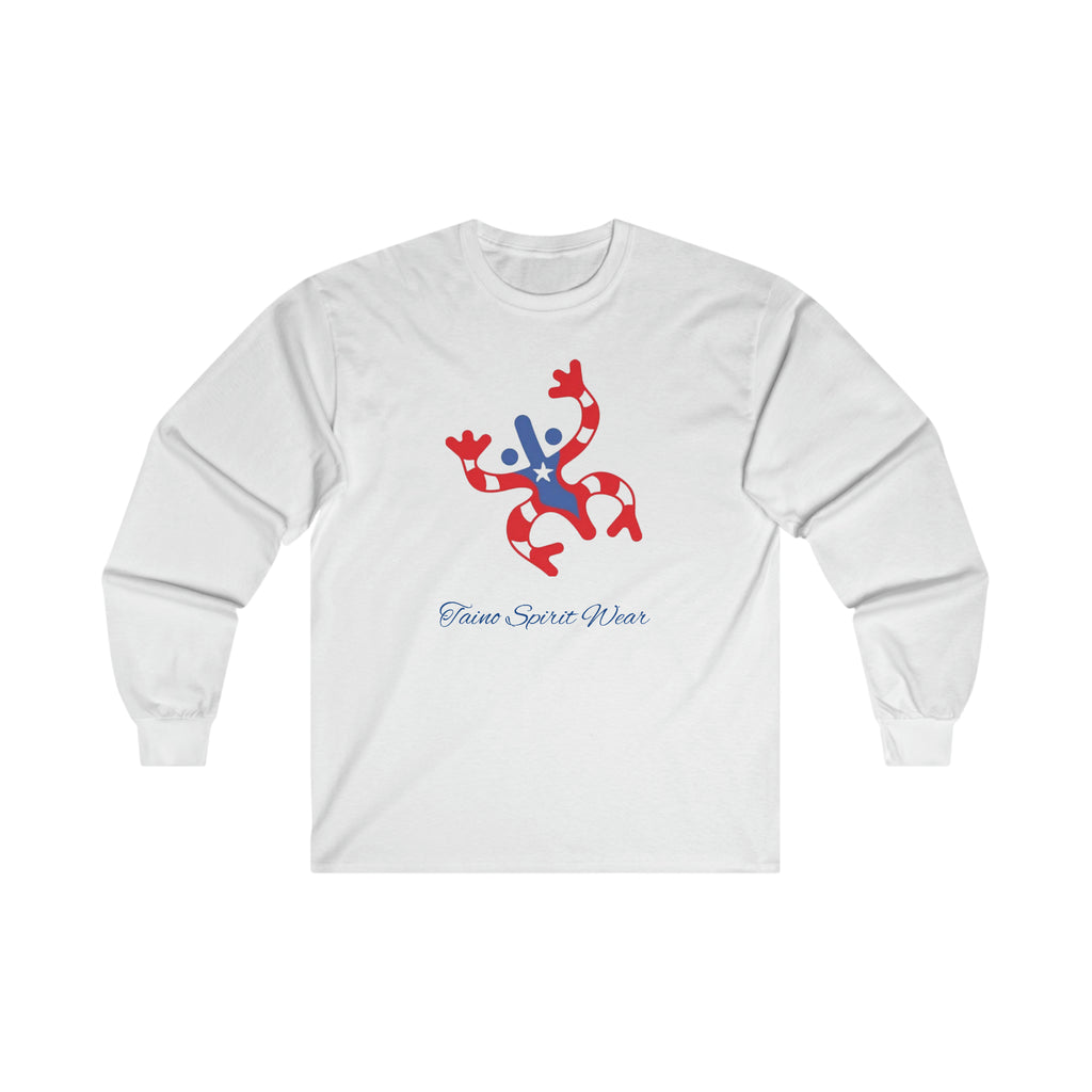 Taino Puerto Rican Flag Coqui Ultra Cotton Long Sleeve Tee