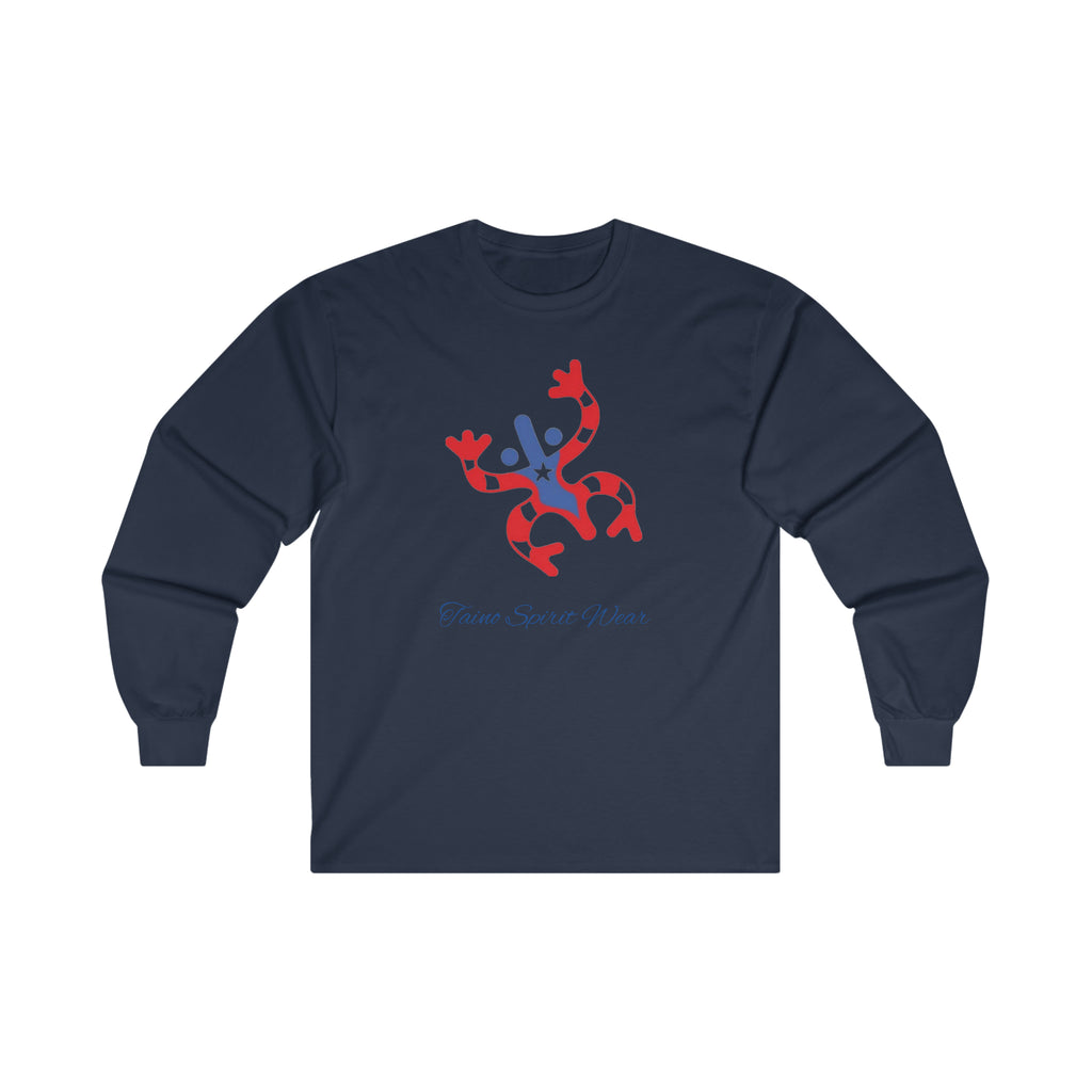 Taino Puerto Rican Flag Coqui Ultra Cotton Long Sleeve Tee