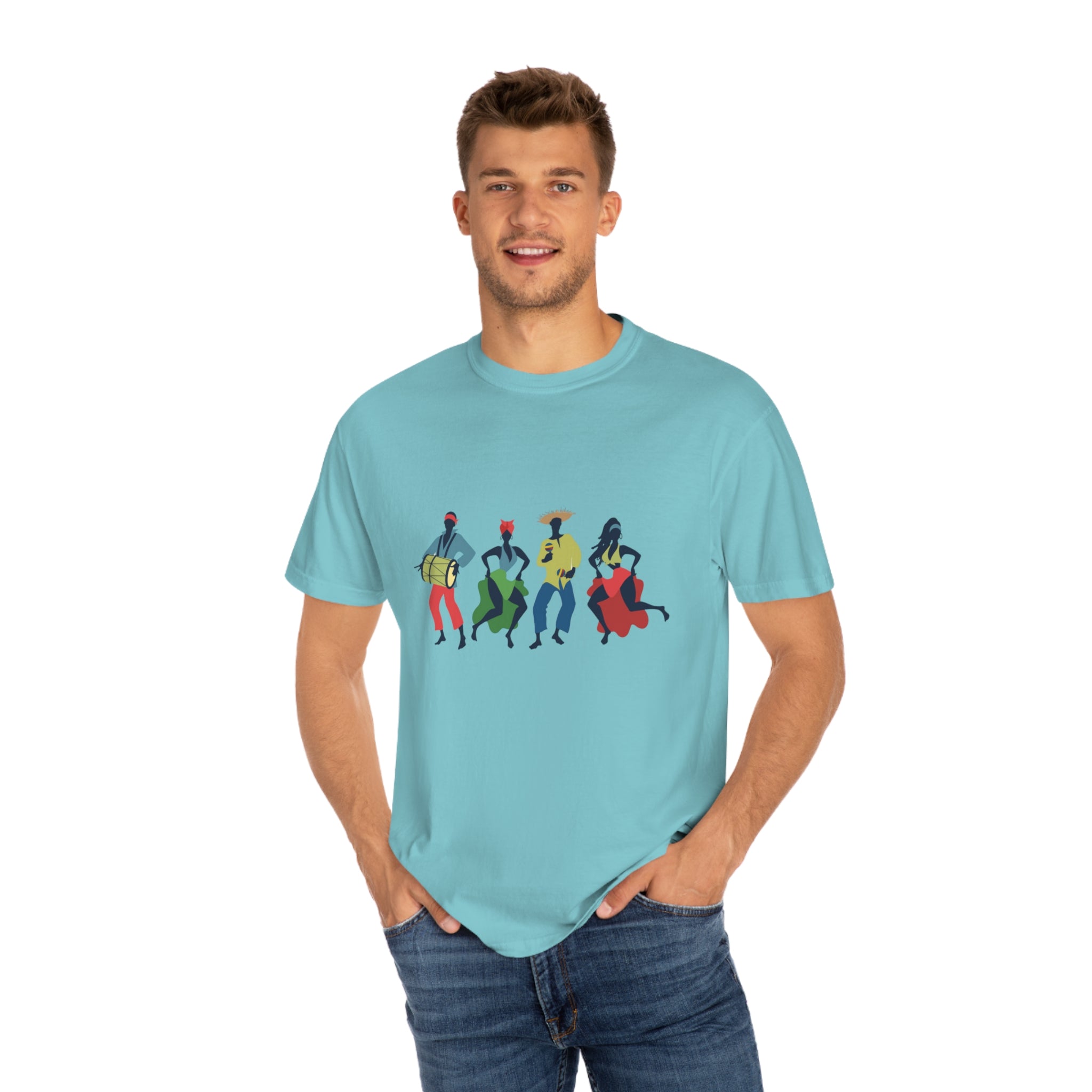 African Dancers Unisex Garment-Dyed T-shirt