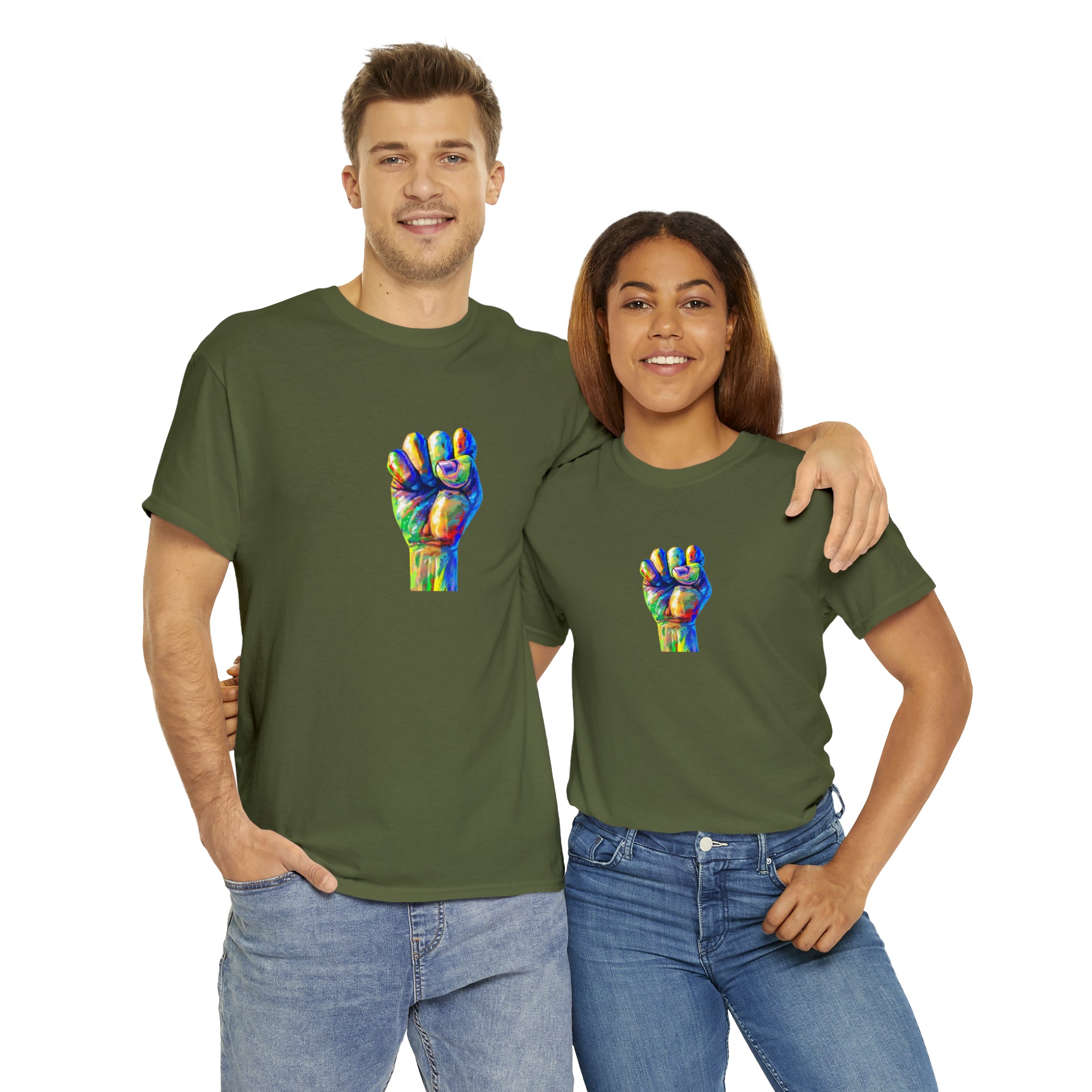 Power to The People Fist Unisex Heavy Cotton Tee