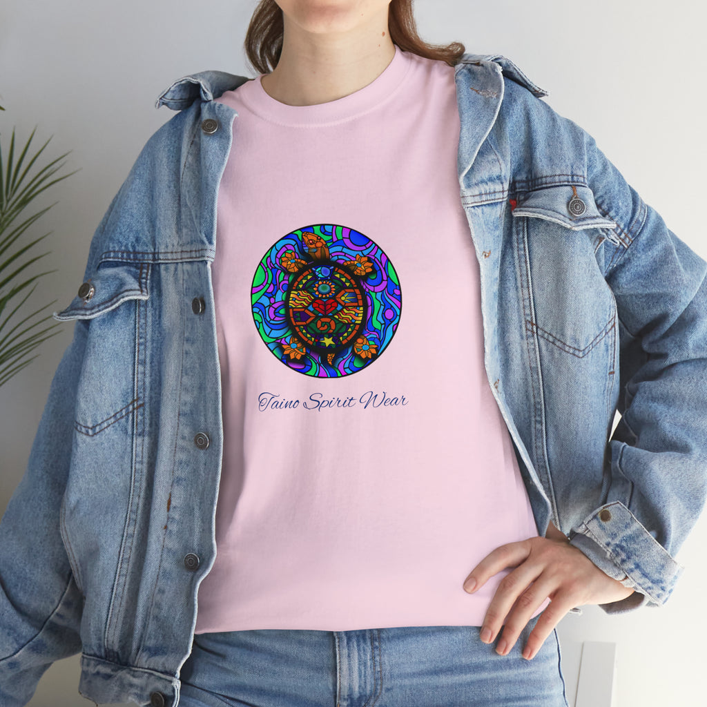 Taino-Inspired Turtle Unisex Heavy Cotton Tee