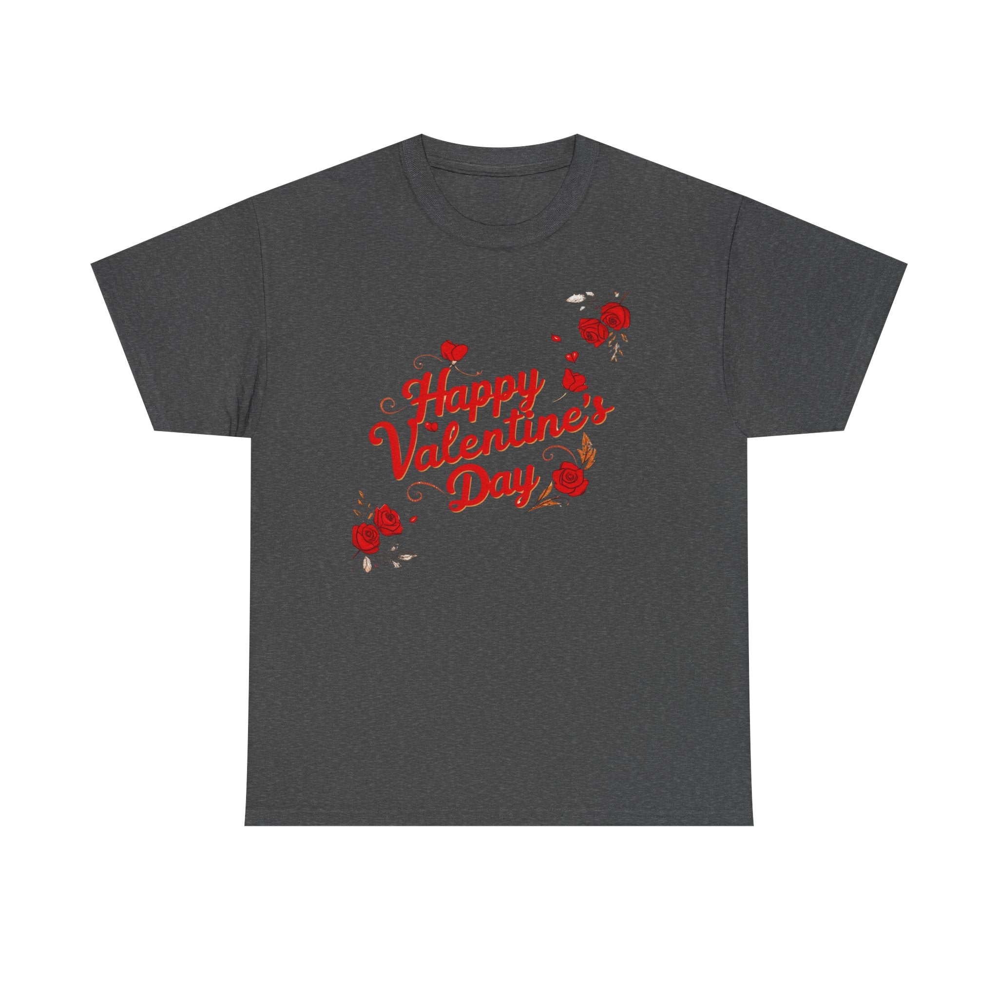 Valentine's Day Tee — "Happy Valentine's Day" Heart Design