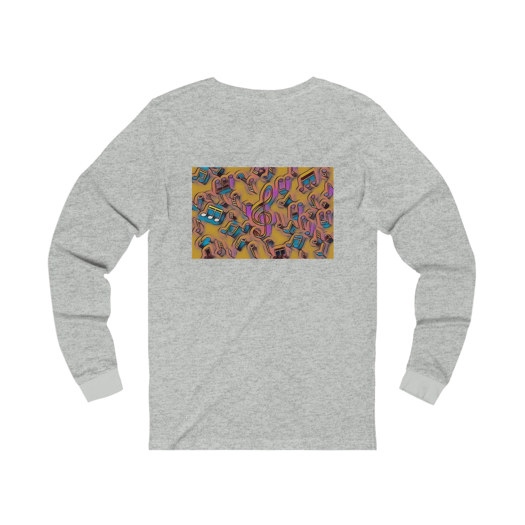 I Love House Music Symbols Unisex Jersey Long Sleeve Tee
