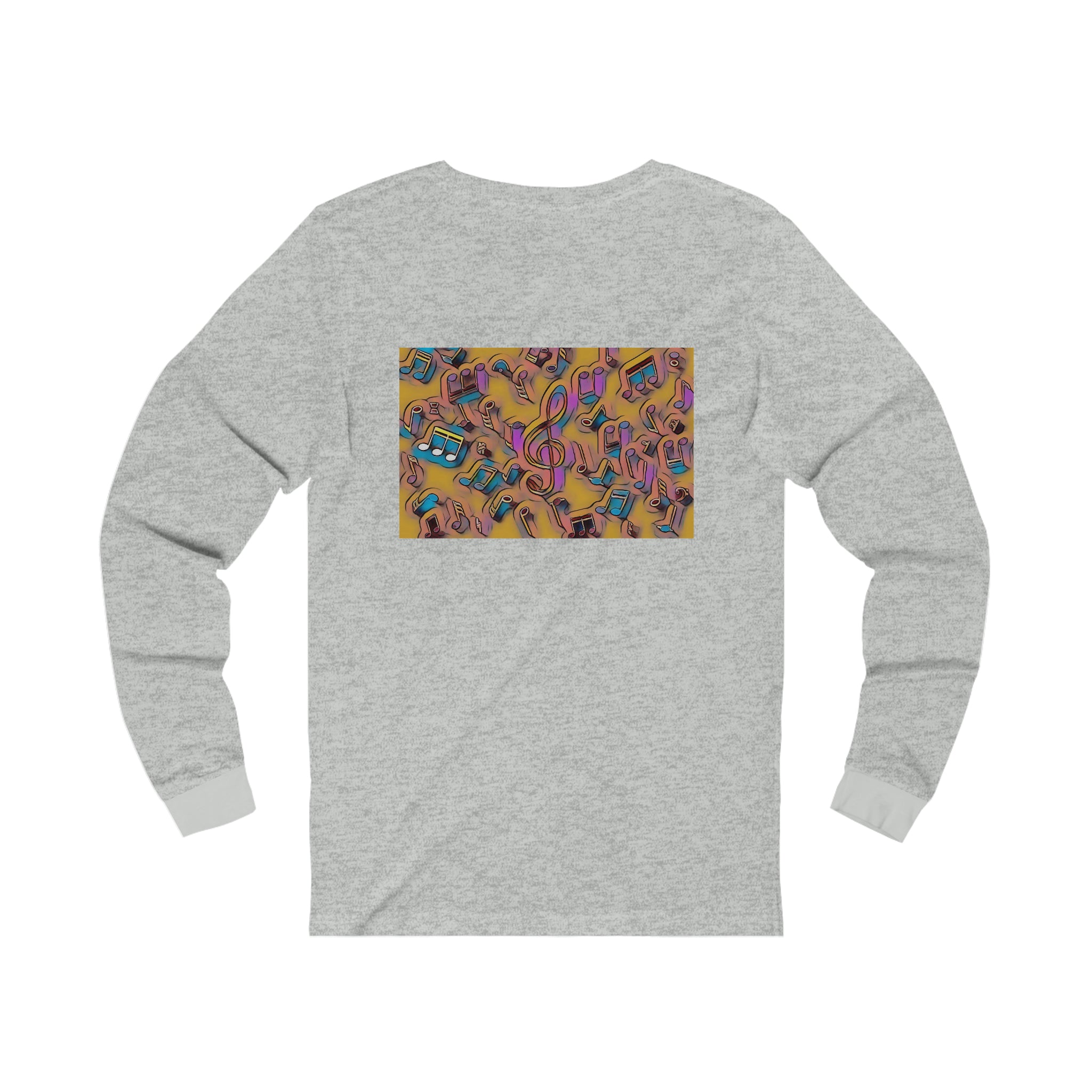 I Love House Music Symbols Unisex Jersey Long Sleeve Tee