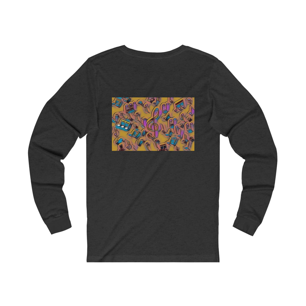 I Love House Music Symbols Unisex Jersey Long Sleeve Tee