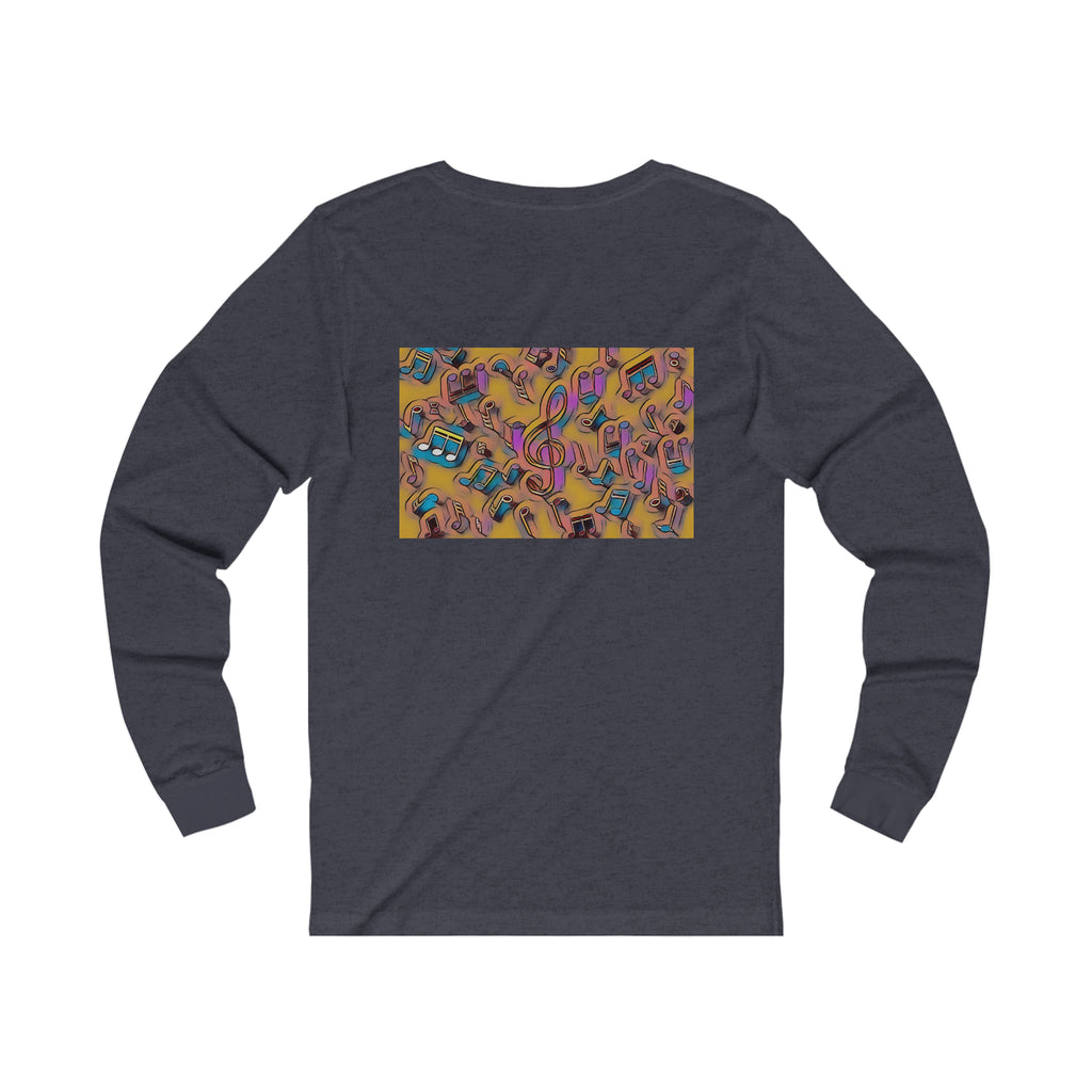 I Love House Music Symbols Unisex Jersey Long Sleeve Tee