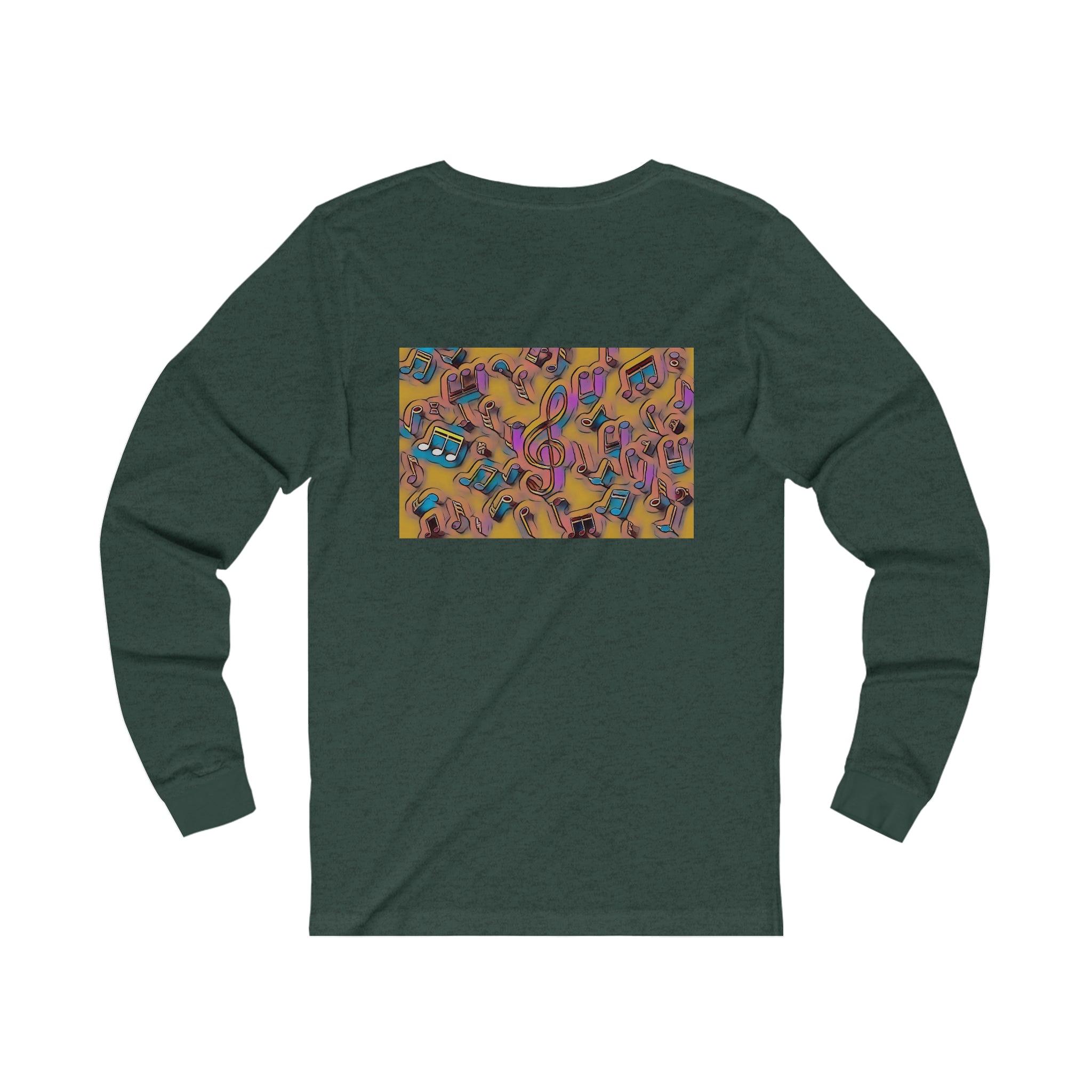 I Love House Music Symbols Unisex Jersey Long Sleeve Tee