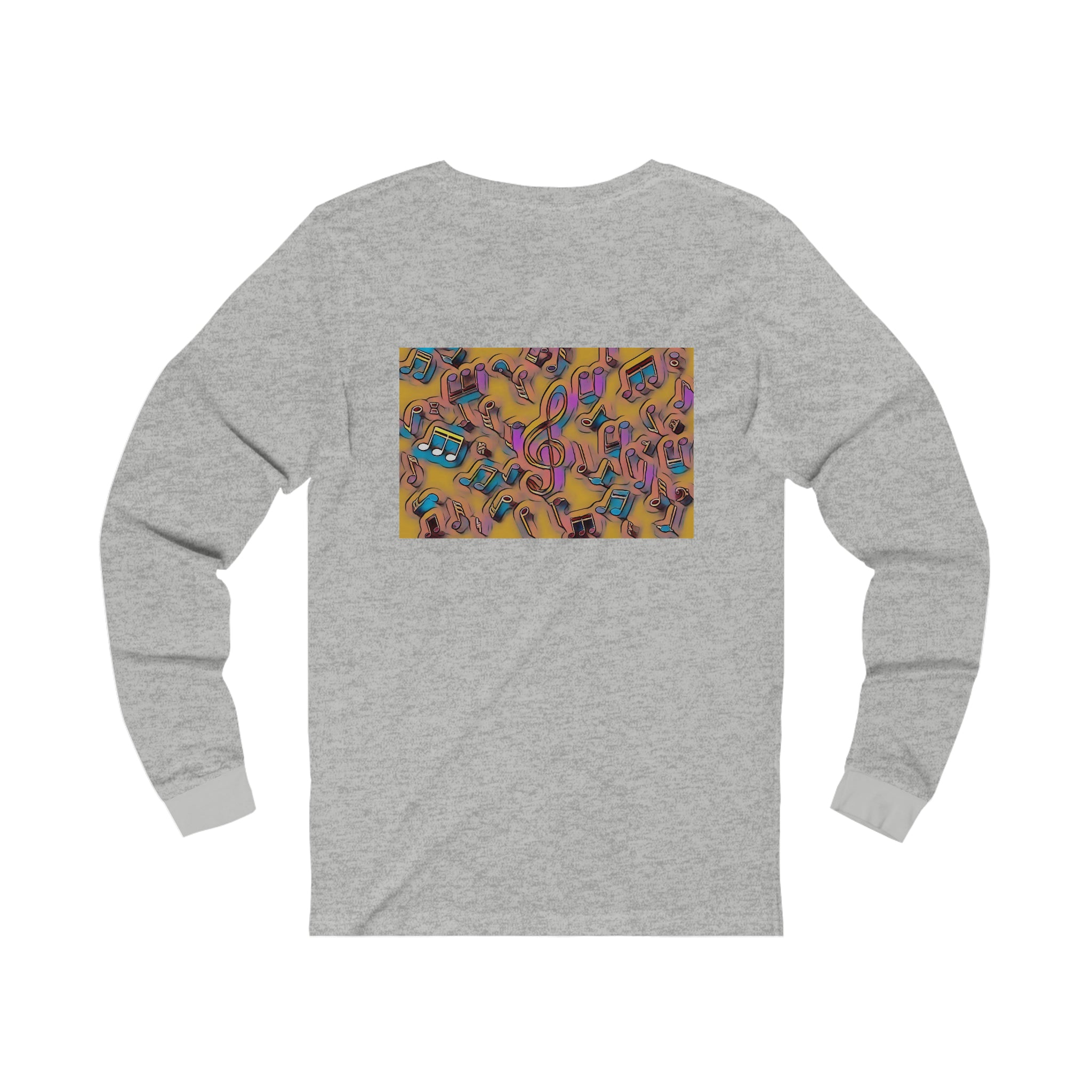 I Love House Music Symbols Unisex Jersey Long Sleeve Tee