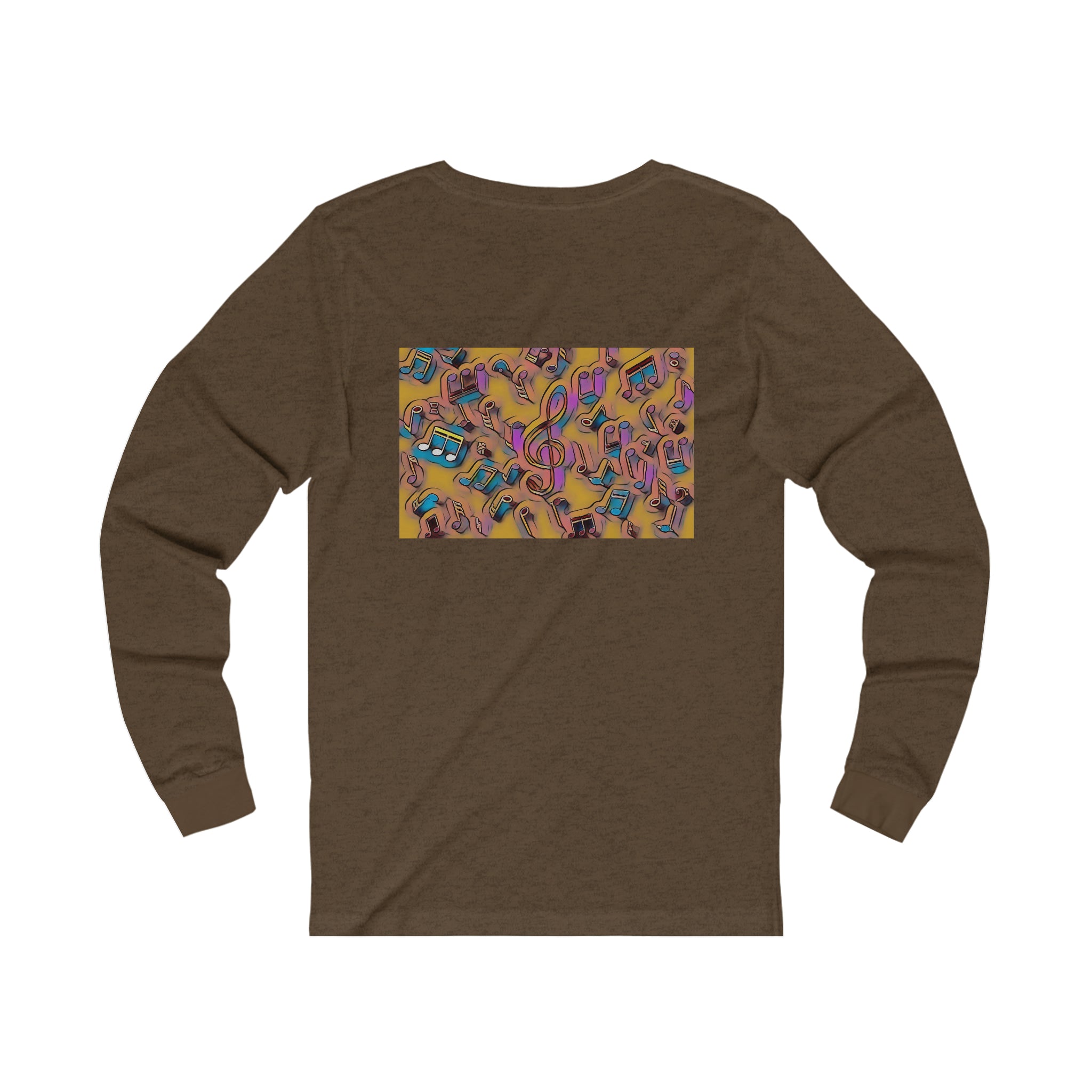 I Love House Music Symbols Unisex Jersey Long Sleeve Tee