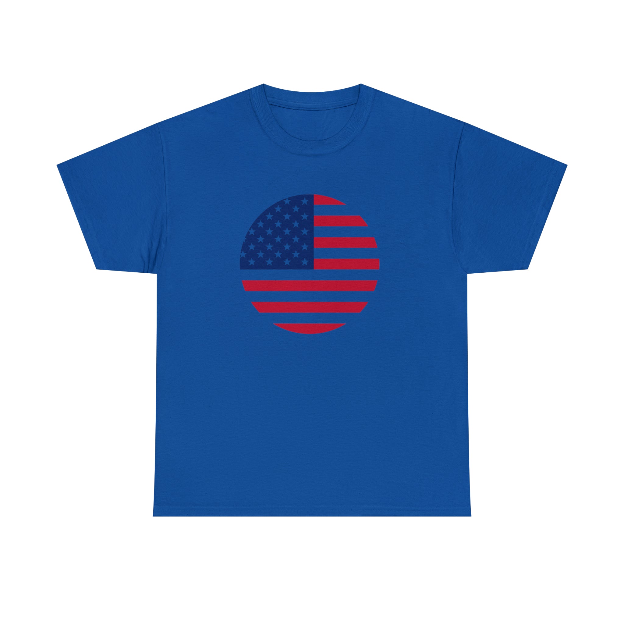 American Flag Globe Unisex Heavy Cotton Tee