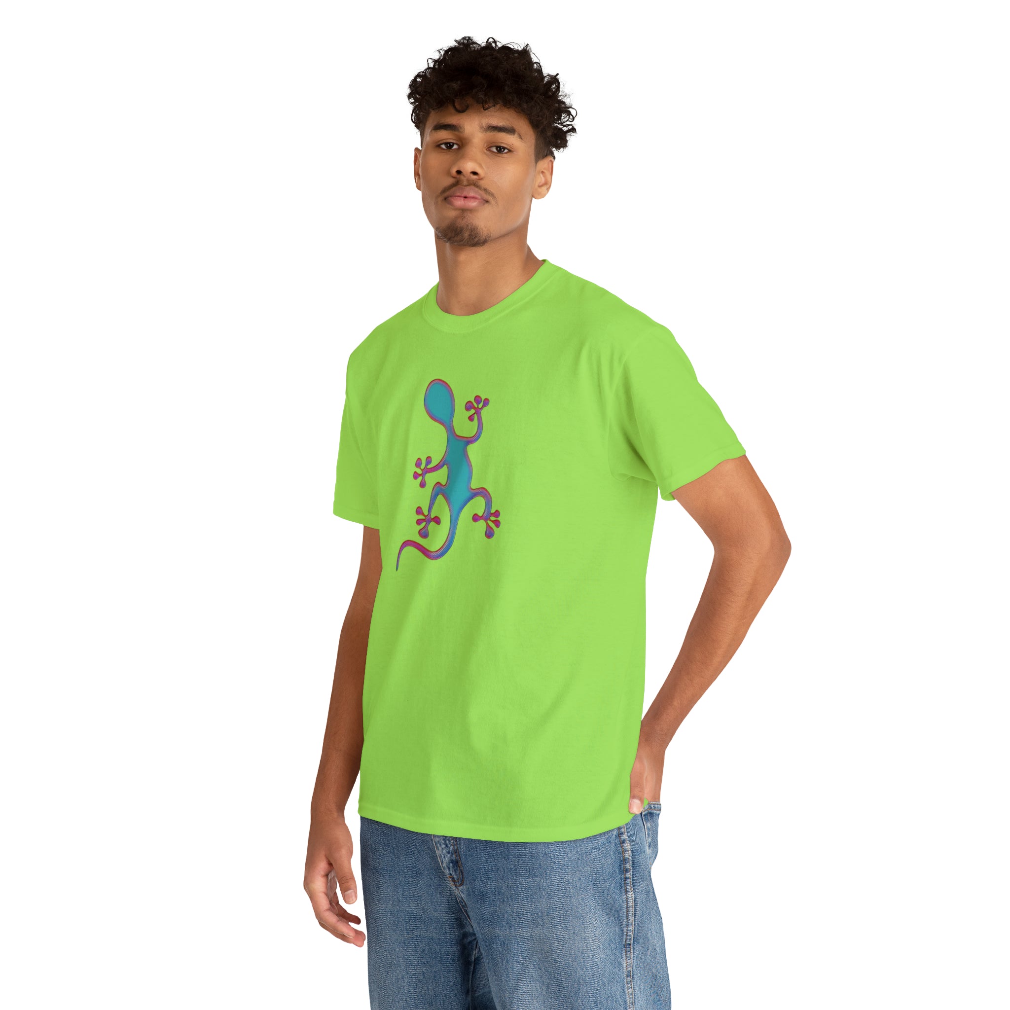 Taino-Inspired Salamander 2 Unisex Heavy Cotton Tee