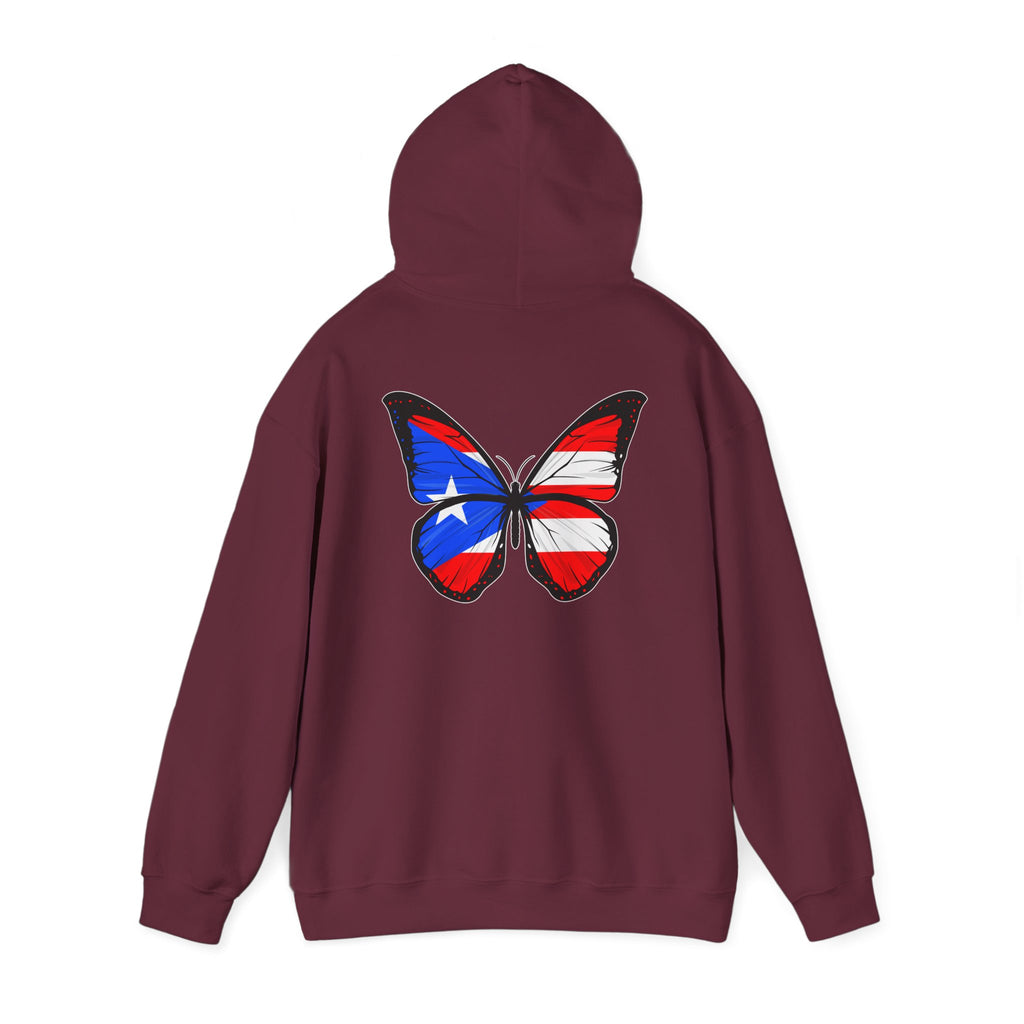 Women's Puerto Rico Flag Butterfly Hoodie